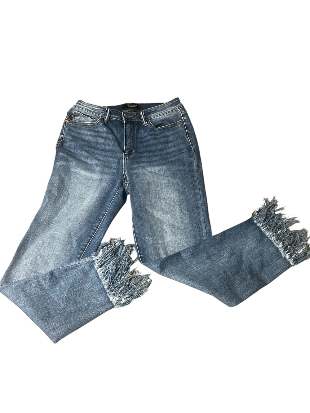 Judy Blue Size 29 Relaxed
Crop Jeans Fringe
Hem Distressed
Denim - Picture 8 of 8